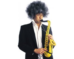 Widmann Opblaasbare saxofoon - 55 cm - muziekinstrument - verkleedaccessoires Geel