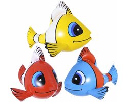 Widmann - Opblaasbare Tropische Vis 60 Centimeter - Multicolor - Carnavalskleding - Verkleedkleding