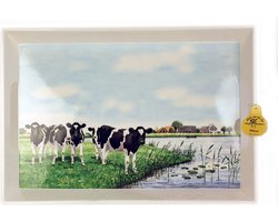 Wiebe van der Zee Koe in Waterland Dienblad - 41 x 29 cm - Kunststof