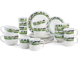 Wiebe van der Zee - - Wiebe van der Zee Set 24 Delig Servies 4 Persoons Nieuwe Buren