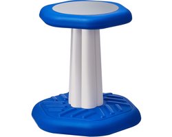 Wiebelstoel voor Kinderen, Actieve Stoel met Sponskussen, Wiebelkruk Verbetert Concentratie, Houding en Kalmeert Kinderen, Ideaal voor Scholen en Peuterspeelzalen, Leeftijden 3-7, blauw