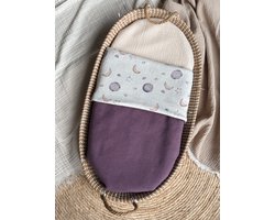 Wiegdeken - Purple Moon Fleece - Babydeken - Bymirandless