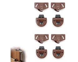 Wielen Set - Kast Onderdelen - Meubel Reparatie - Kunststof Geleiding - Set van 4