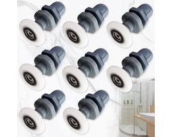 Wieltjes voor Douchecabine - 8 Stuks - 25 Mm