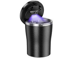 Wieport - Asbak Auto met Deksel - Keramisch Vlam Bestendig - LED