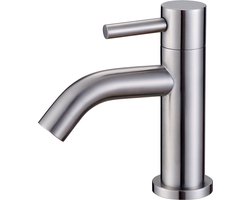 Wiesbaden 304 Verona RVS toiletkraan 1/2 gebogen uitloop