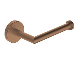 Wiesbaden Alonzo toiletrolhouder met vaste arm geborsteld brons koper