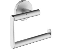 Wiesbaden Alonzo toiletrolhouder zonder klep RVS geborsteld
