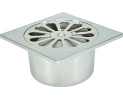 Wiesbaden chroom ABS doucheput 10x10 onder 40 mm