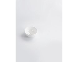 Wiesbaden Consilio Waskom 20x20x9cm - keramiek - glans wit