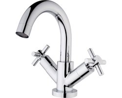 Wiesbaden Cross Draaibare Wastafel kraan - Chroom