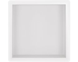 Wiesbaden Demis inbouwnis 30 x 30 x 10 cm mat wit