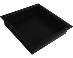 Wiesbaden Demis inbouwnis 30 x 30 x 10 cm mat zwart