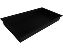 Wiesbaden Demis inbouwnis 30 x 60 x 7 cm mat zwart