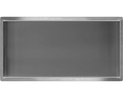 Wiesbaden Demis inbouwnis 30 x 60 x 7 cm RVS