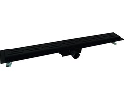 Wiesbaden Drain Douchegoot - Met Flens 70 cm - Mat Zwart