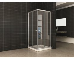Wiesbaden Eco hoekinstap 5mm 800x800x1900 helder glas