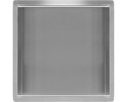 Wiesbaden Inbouwnis 30 x 30 x 7 RVS - Stijlvolle opbergruimte voor je badkamer