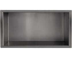 Wiesbaden Inbouwnis - 30 x 60 x 7 cm - Gunmetal