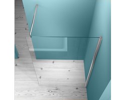 Wiesbaden Inloopdouche + muurprofiel - 8 mm nano - 100 x 200 cm