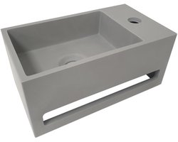 Wiesbaden Julia fontein Solid Surface 35 x 20 x 16 cm betonlook rechts