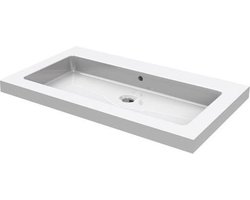 Wiesbaden Kera meubelwastafel 80x46cm zonder kraangat keramiek wit