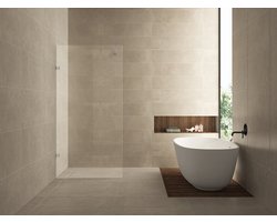 Wiesbaden Less Glasplaat Inloopdouche 80 x 200 cm - Nano Helder Glas