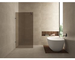 Wiesbaden Less Inloopdouche 120 x 200 cm - Vintage Brons / Gunmetal