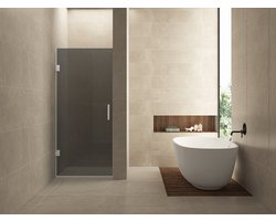 Wiesbaden Less Nisdeur Glasplaat - 80x200cm - 8mm - Rookglas - Nano Coating