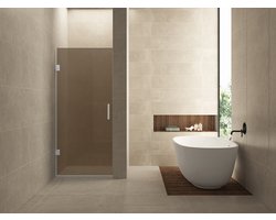 Wiesbaden Less Nisdeur Glasplaat - 90x200cm - 8mm - Vintage Brons Glas - Nano Coating