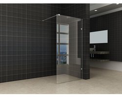 Wiesbaden Less profielloze inloopdouche 70x200cm 8mm glas met NANO coating
