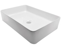 Wiesbaden Link Waskom Rechthoekig 35 x 50 x 12 cm - Glans Wit