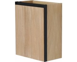 Wiesbaden Lotus Fonteinkast 40 x 21,8 cm - Naturel Eik/Mat Zwart