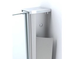Wiesbaden Muurprofiel Glaswand Dikte 10mm 200cm Chroom