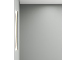 Wiesbaden Novi - Badkamerspiegel Rond - 80cm - Geborsteld Messing - Led Verlichting Rondom
