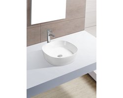 Wiesbaden opzetwastafel 44x44x13,5 cm, wit