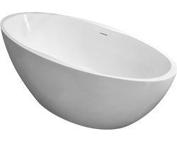 Wiesbaden Oval vrijstaand ligbad acryl 170x78 mat-wit