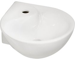 Wiesbaden Porta hoekfontein 35x35x14.5cm wit