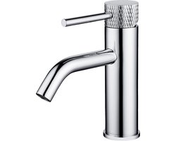 Wiesbaden Ribbd Wastafelkraan met Coldstart - Chroom