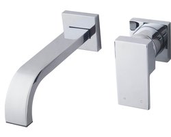 Wiesbaden Rombo Inbouw Eenhendel Wastafel kraan - Chroom