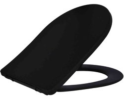 Wiesbaden Shade Slim Soft-Close Closetzitting One-Touch - Mat Zwart