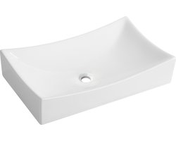 Wiesbaden Slide Opzet Wastafel 65x39.5x13.5cm Wit