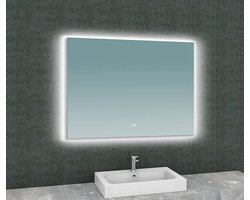 Wiesbaden Soul Spiegel met Led Verlichting en Verwarming - 100 x 80 cm.