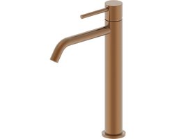 Wiesbaden Style XL Wastafelkraan Hoog - Geborsteld Brons Koper PVD