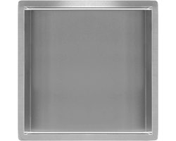 Wiesbaden - Sunk Inbouwnis 30 x 30 x 10 cm. - RVS