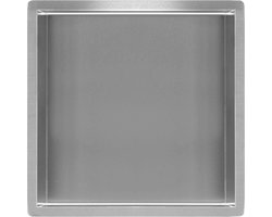 Wiesbaden - Sunk Inbouwnis - 30 x 30 x 7 cm. - RVS