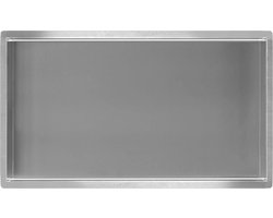 Wiesbaden - Sunk Inbouwnis 30 x 60 x 10 cm. - RVS
