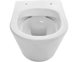 Wiesbaden Vesta spoelrandloos wandcloset 52cm diep wit