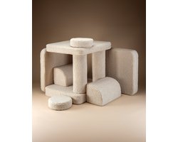 Wigiwama Teddy Settee - 136x78x46cm - Cream White