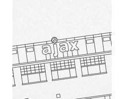 Wijck - Stadion De Meer - Poster – Ajax Wanddecoratie – 30x40 cm – Vintage FSC Papier